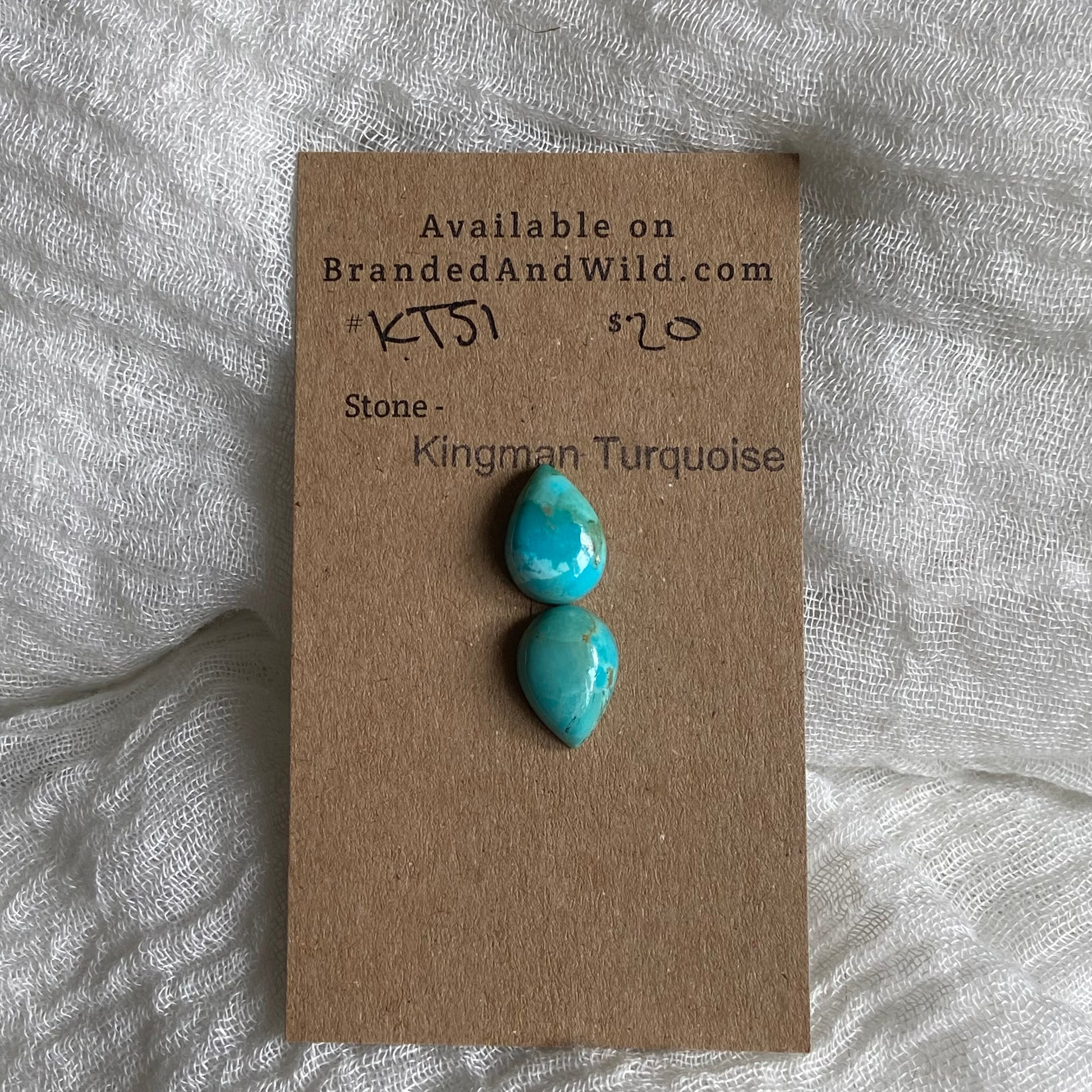 Kingman Turquoise Cabochon - KT51 A3978BB8-5A0B-4A8D-BE4C-AEB10D179D60 Brandedandwild.com