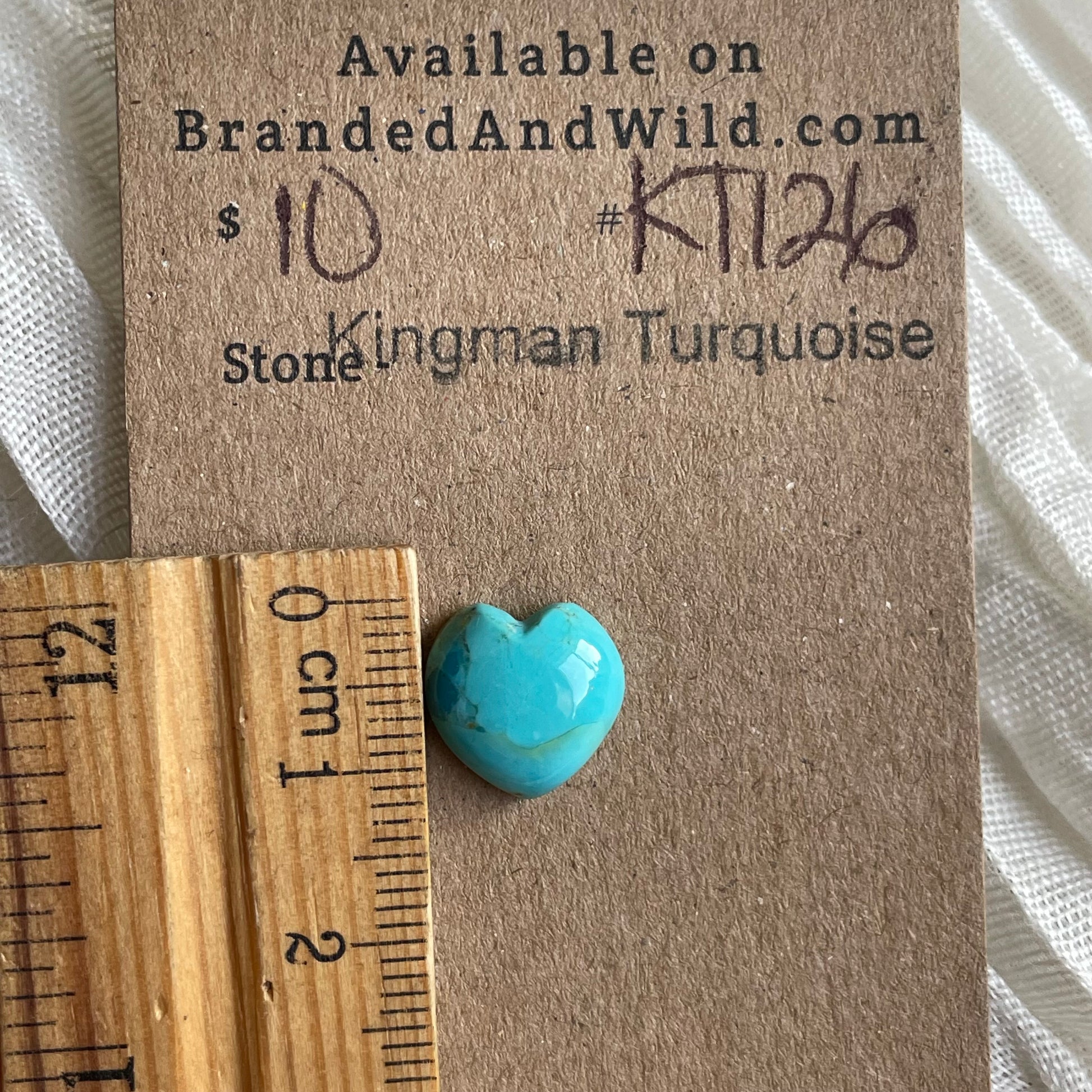 Kingman Turquoise Cabochon - KT126 A3B08FA0-7A4B-410F-85FE-EDD322960040 Brandedandwild.com