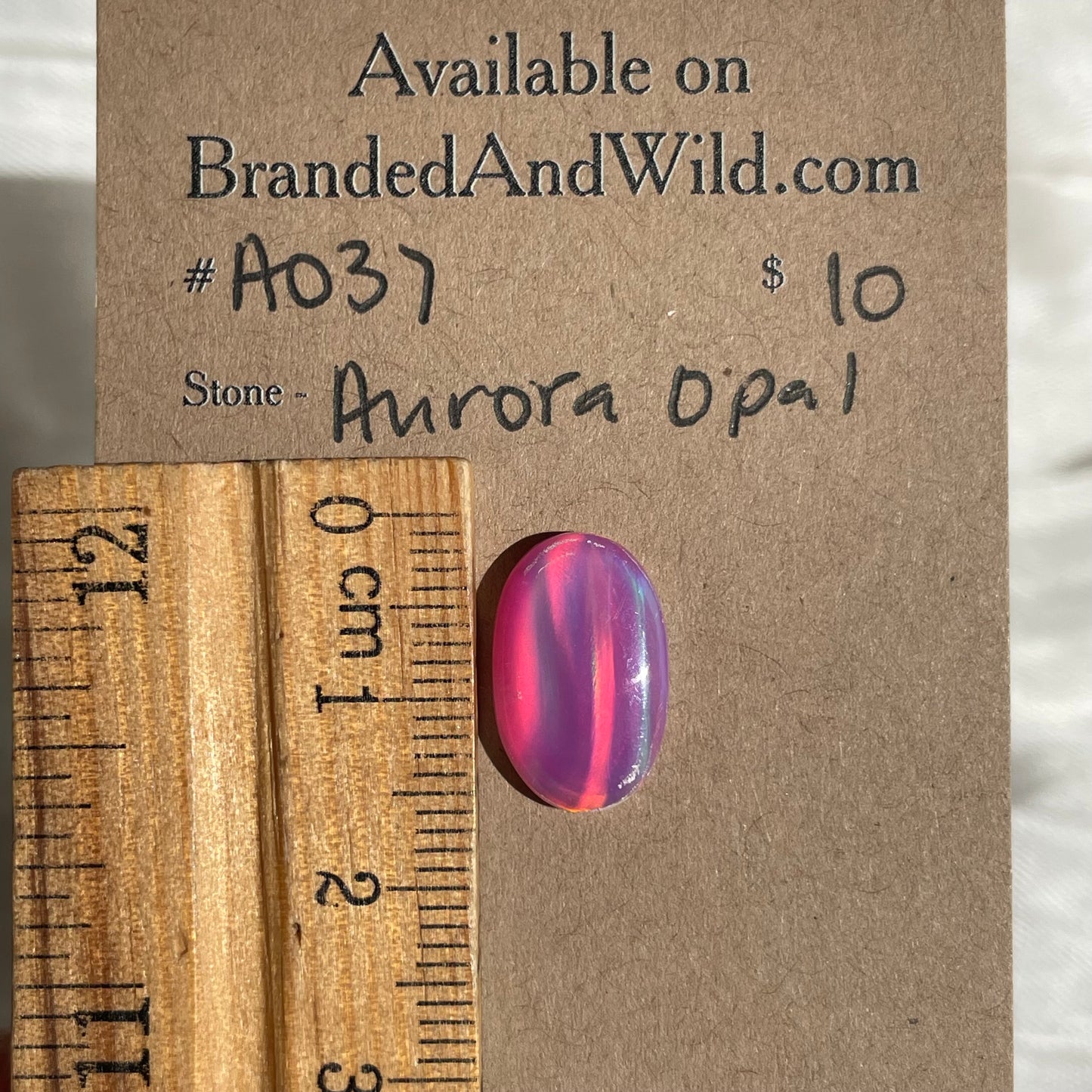 Aurora Opal Cabochon - A037 A3B86E75-6FA9-425E-ADE2-360B1FDD78AF Brandedandwild.com