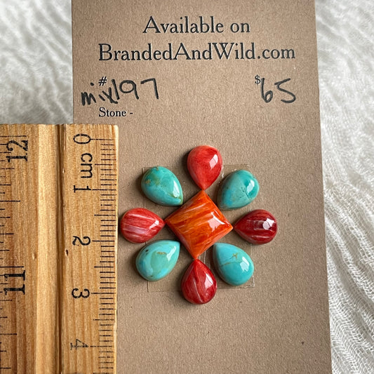 Kingman Mix Cabochon - MIX197 A3D07648-5056-4B63-8FA4-19C6C72A1D6E Brandedandwild.com