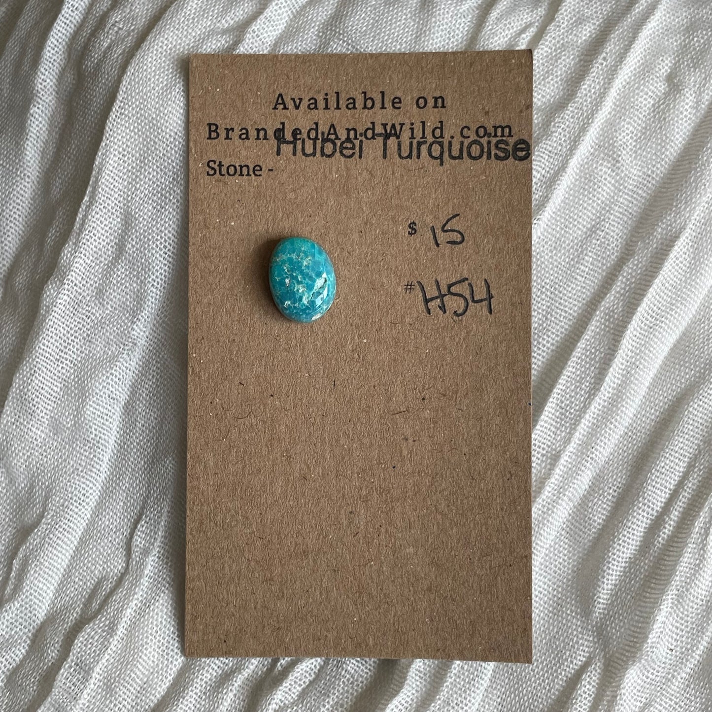 Hubei Turquoise Cabochon - H54 A3F68BE0-858B-4813-ACA9-F5519B91F2BB Brandedandwild.com