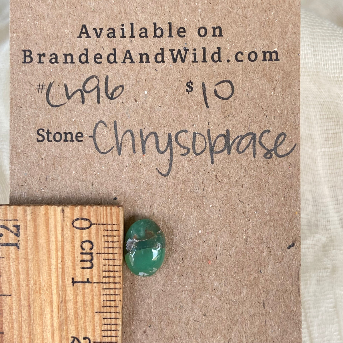 Chrysoprase Cabochon - Ch96 A3F7B270-A7B9-489C-A8EC-0C51995EDA20 Brandedandwild.com