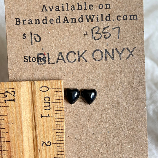 Black Onyx Cabochon - B57 A404157E-BACC-41A5-8971-86C18BD938EB Brandedandwild.com