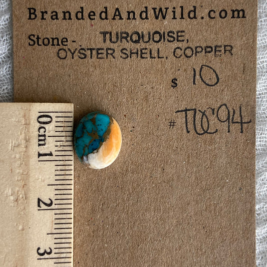 Turquoise, Oyster Shell, Copper - TOC94