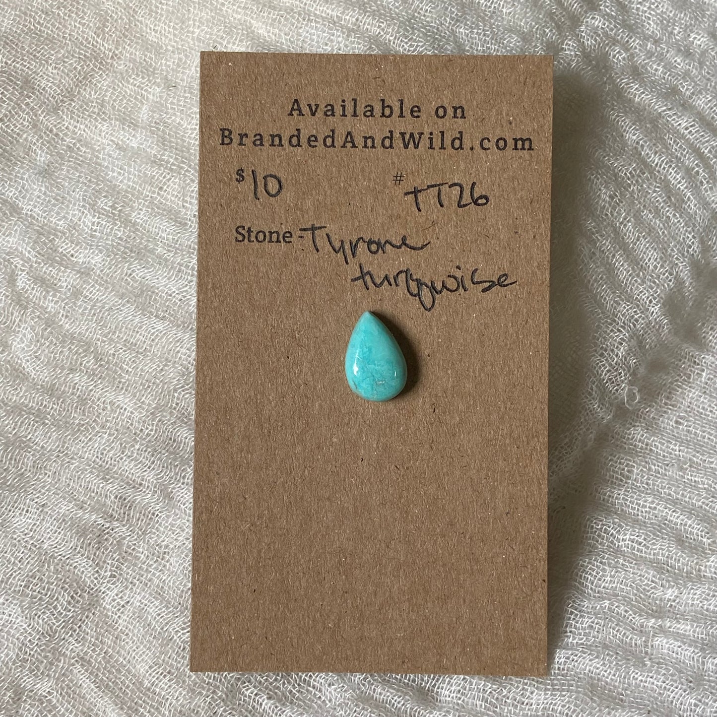 Tyrone Turquoise Cabochon - TT26 A412E5B1-0A1D-4CBA-AC7C-8337B3AA1234 Brandedandwild.com