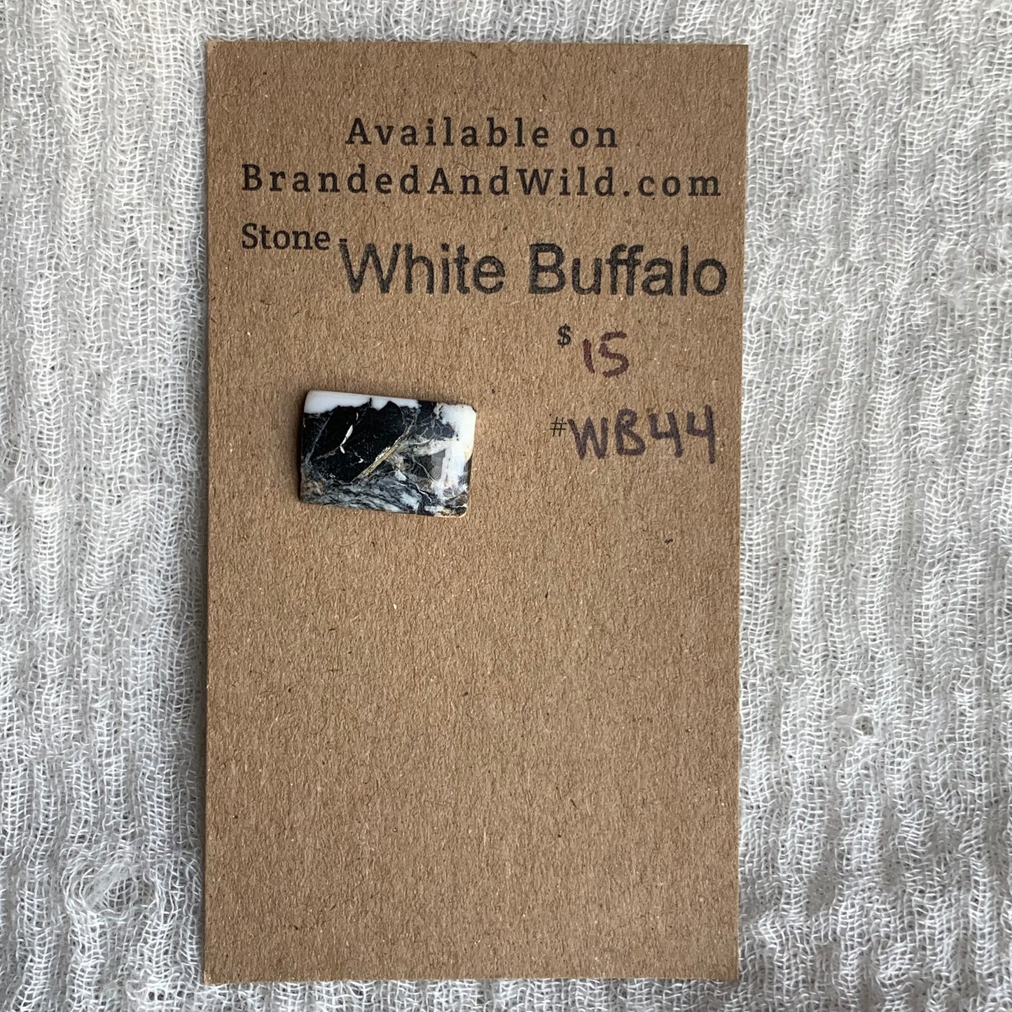 White Buffalo Cabochon - WB44