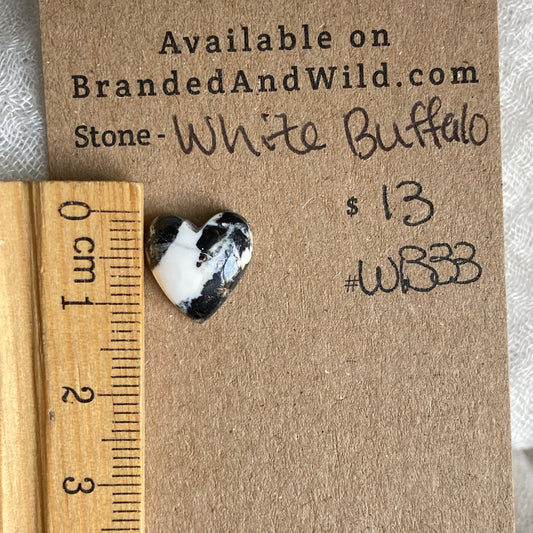 White Buffalo Cabochon - WB33