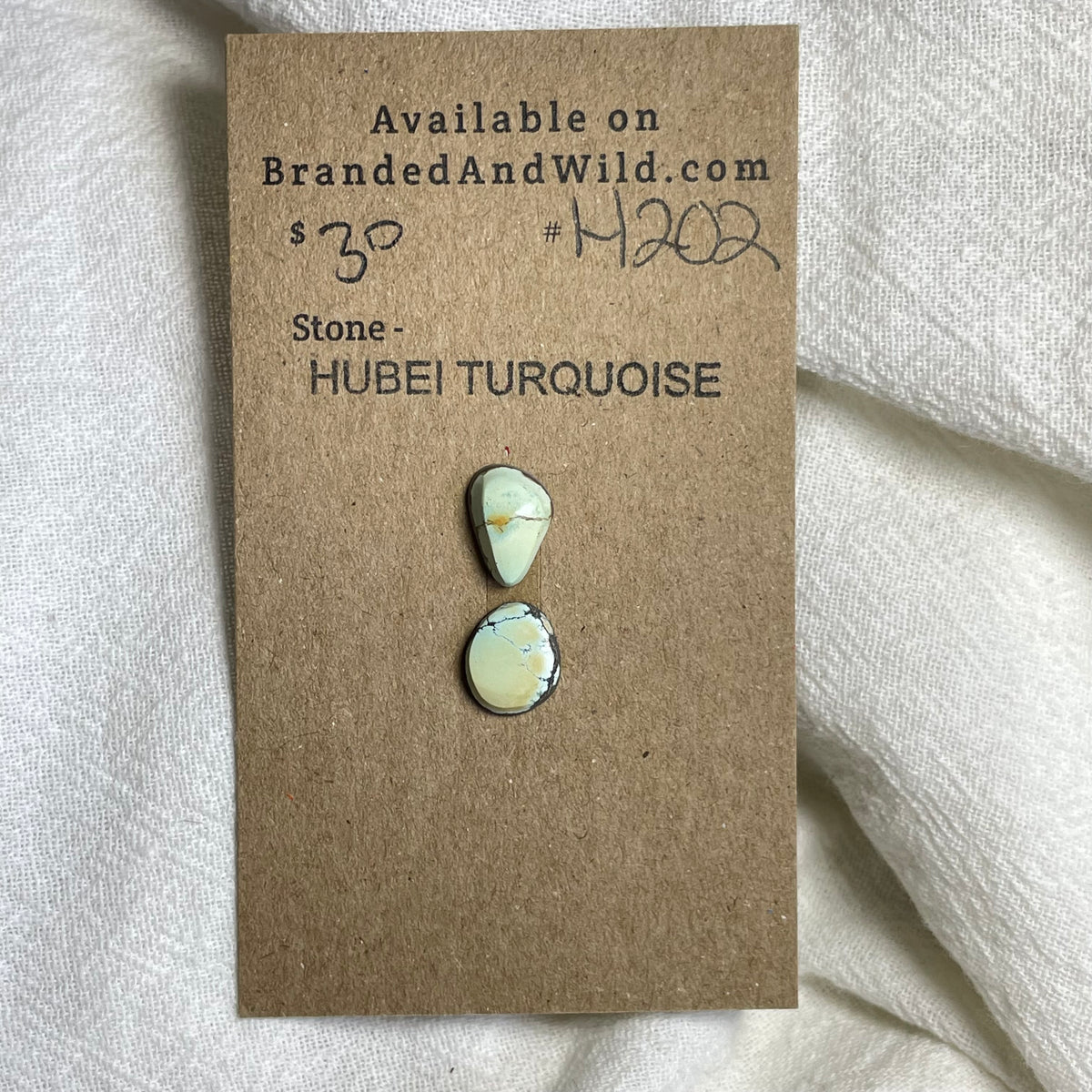 Hubei Turquoise Cabochon - H202 A44E2D34-51FC-4849-A4D6-B9DFAEB713E8 Brandedandwild.com