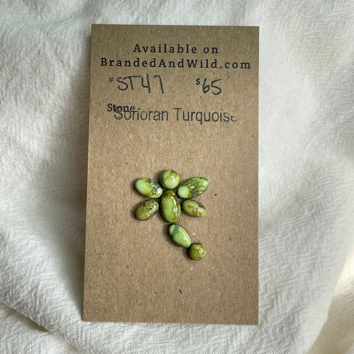 Sonoran Turquoise Cabochon - ST47 A47934FA-614E-446C-A56A-EB078A7EA10A Brandedandwild.com