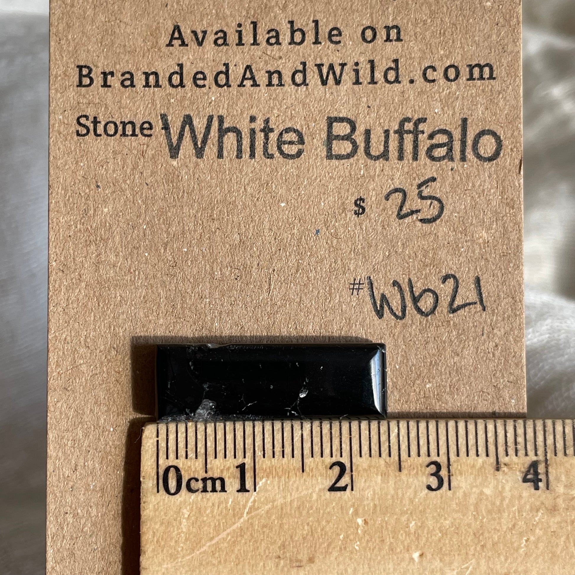 White Buffalo Cabochon - WB21 A47EAB0A-8779-4034-839E-F5ADA8E175B0 Brandedandwild.com
