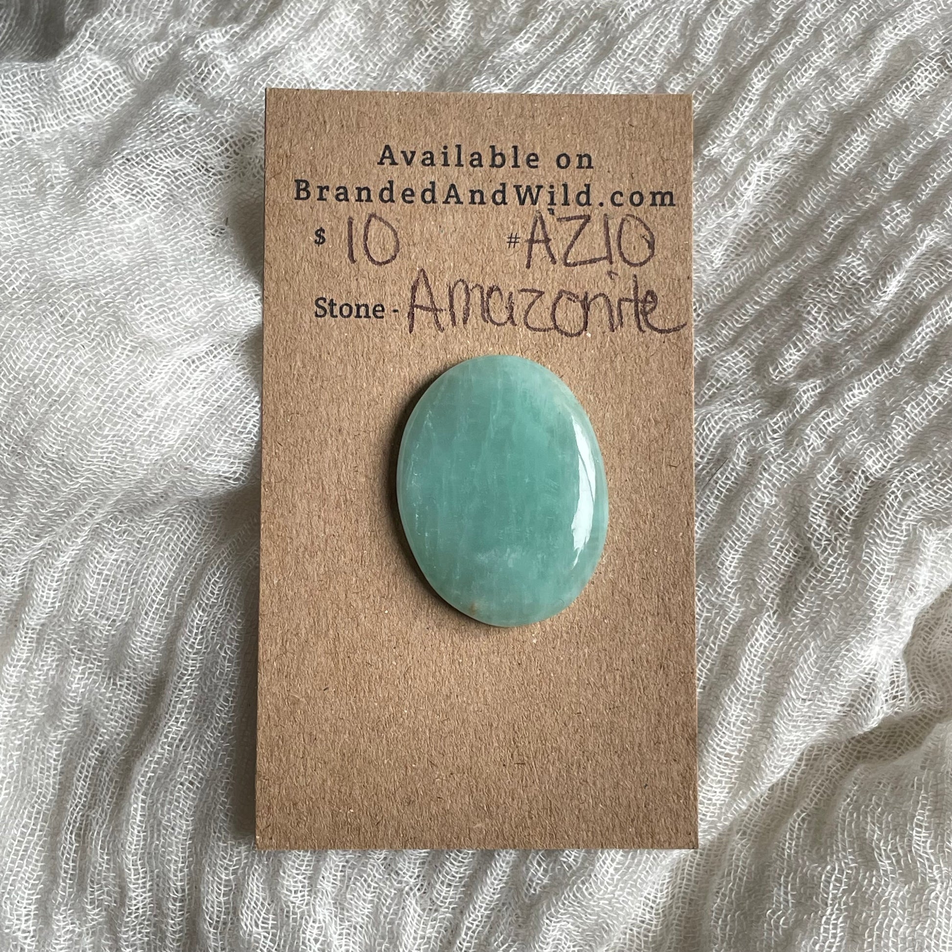 Amazonite Cabochon - AZ10 A48C7ECF-6F9A-4D1A-B219-34DBD07F0FC6 Brandedandwild.com