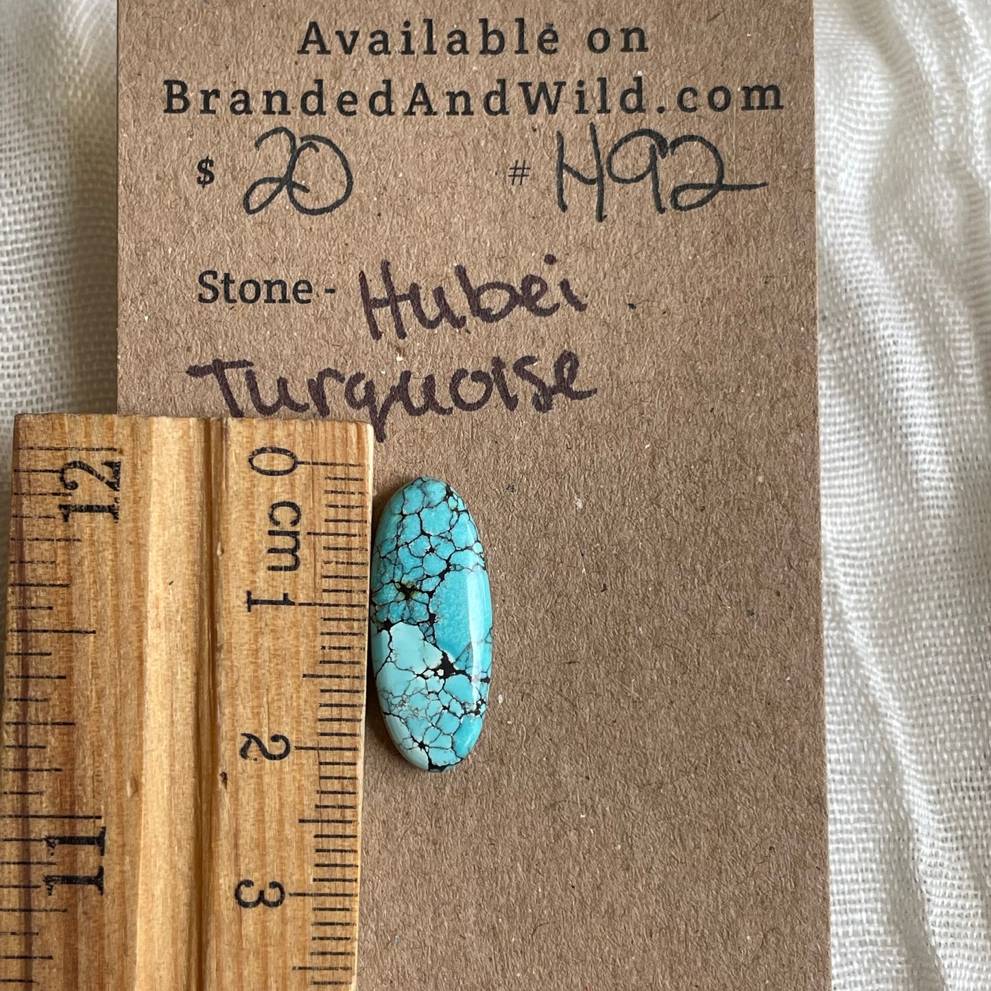 Hubei Turquoise Cabochon - H92 A4A9A74C-403D-47F0-9C05-2BD8A390E075 Brandedandwild.com