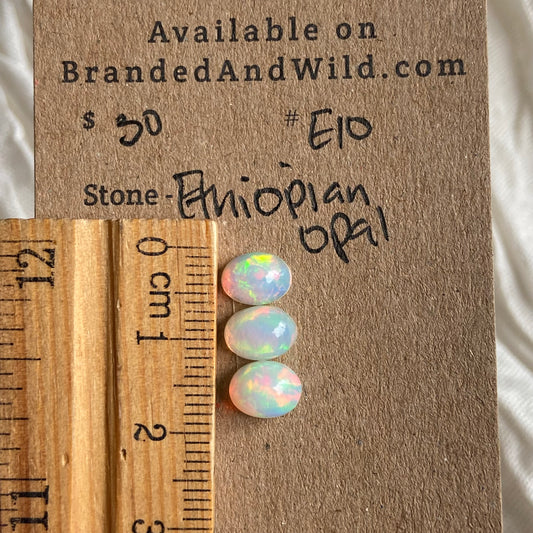 Ethiopian Opal Cabochon - E10 A4B00B74-6AE5-4073-AC01-2721866BC61C Brandedandwild.com
