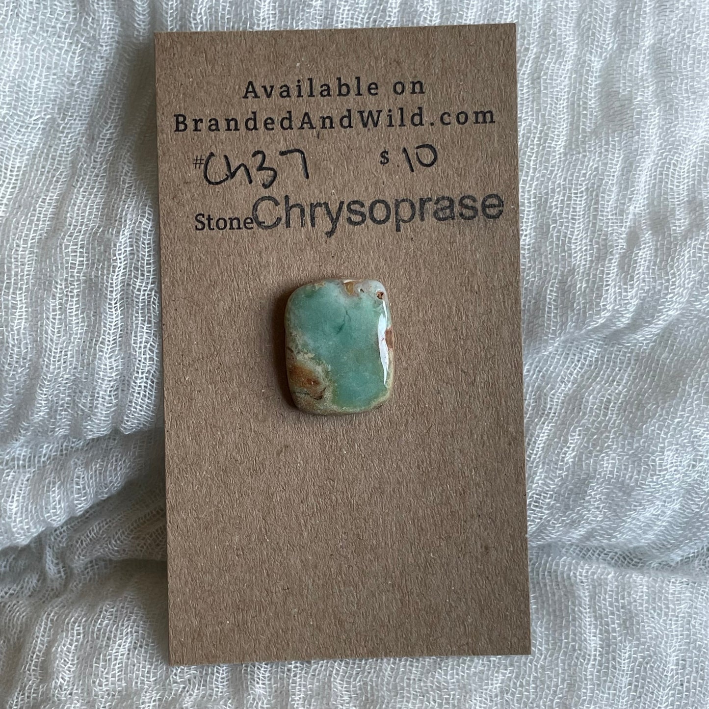 Chrysoprase Cabochon - Ch37