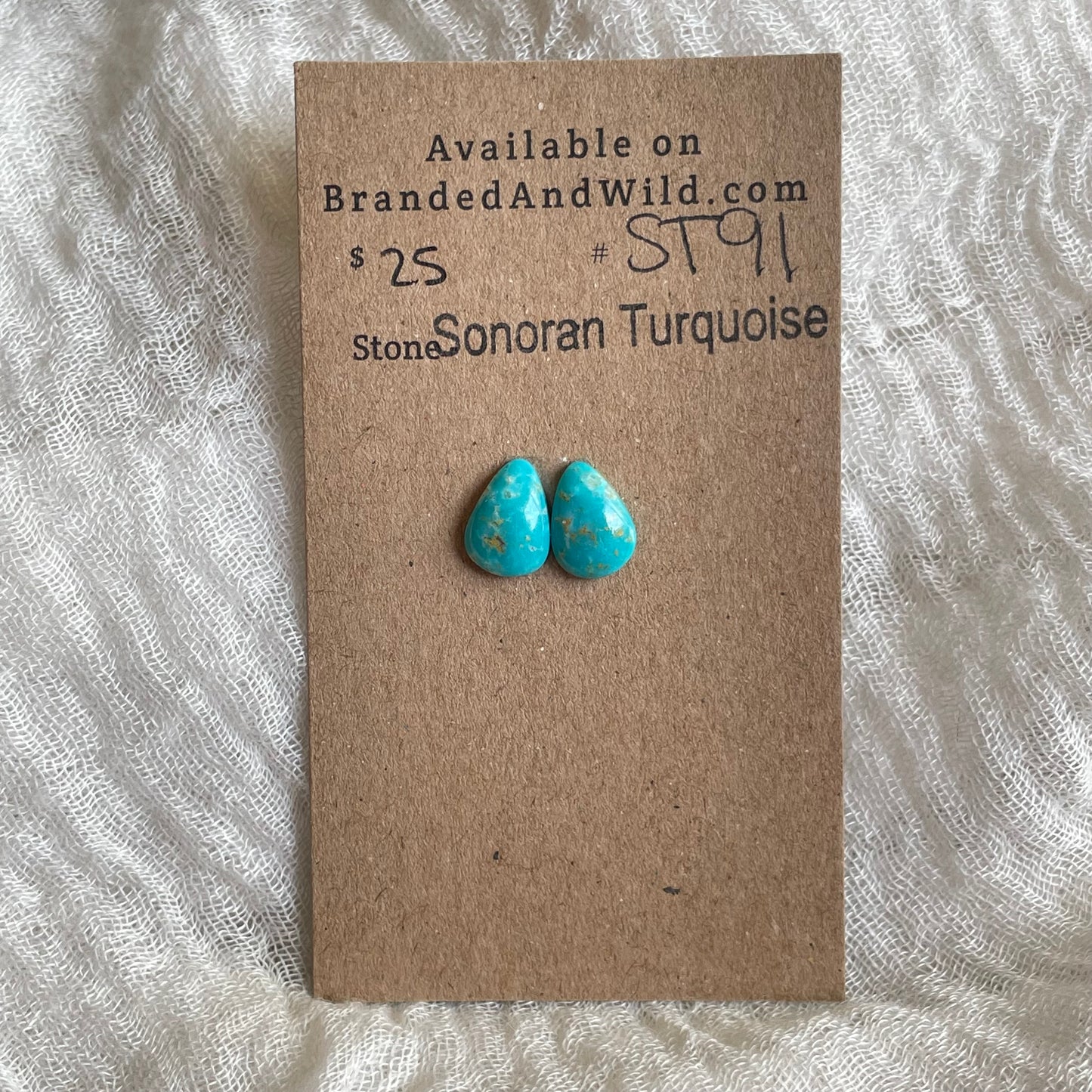 Sonoran Turquoise Cabochon - ST91 A4DC4137-EDC8-4B05-9A4B-67836763B705 Brandedandwild.com