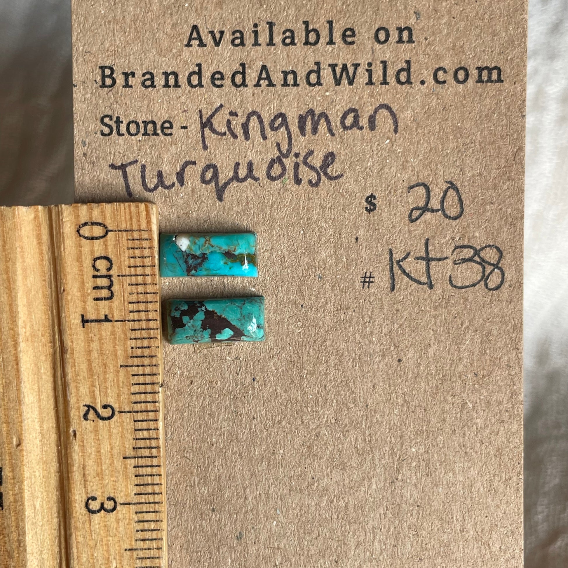 Kingman Turquoise Cabochon - KT38 A4DF0200-8C17-4DB8-9F64-9EFE30984808 Brandedandwild.com