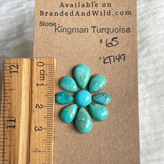 Kingman Turquoise Cabochon - KT149 A5023BF9-B1DC-416C-9980-931192F2DB54 Brandedandwild.com