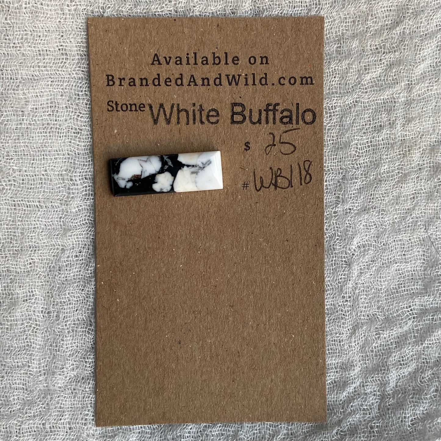 White Buffalo Cabochon - WB118