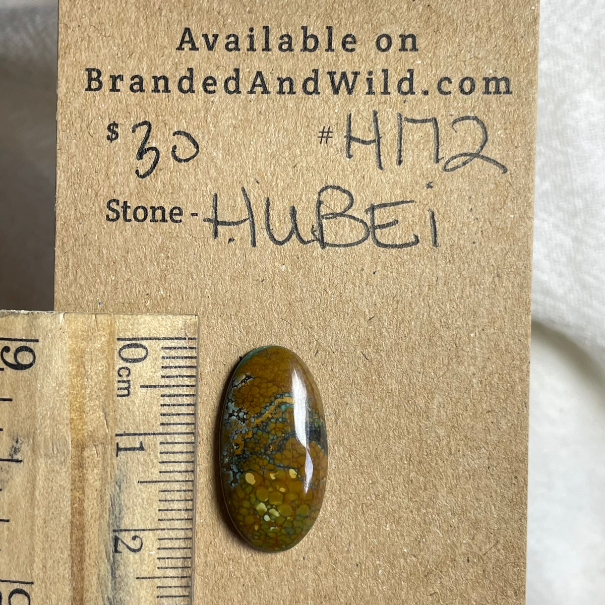 Hubei Turquoise Cabochon - H172 A506C278-BD62-43B4-81C8-F99265CA814C Brandedandwild.com