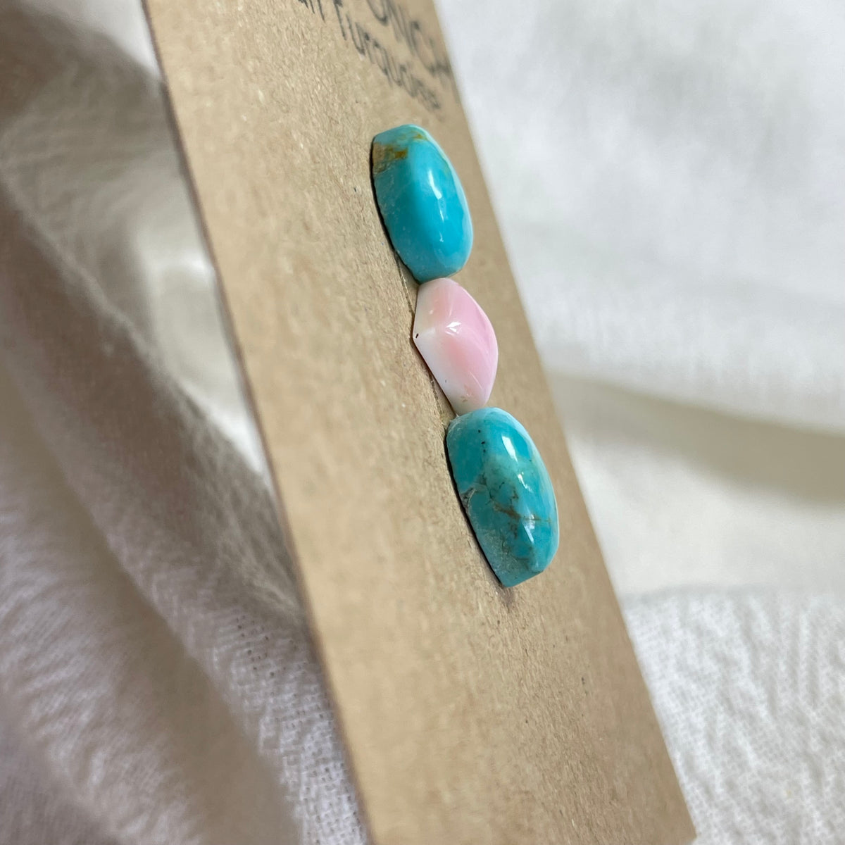 Pink Conch / Kingman Turquoise Cabochon - PK27 A518ECDF-8BE7-4E56-AFCC-0C07ABA45C1C Brandedandwild.com