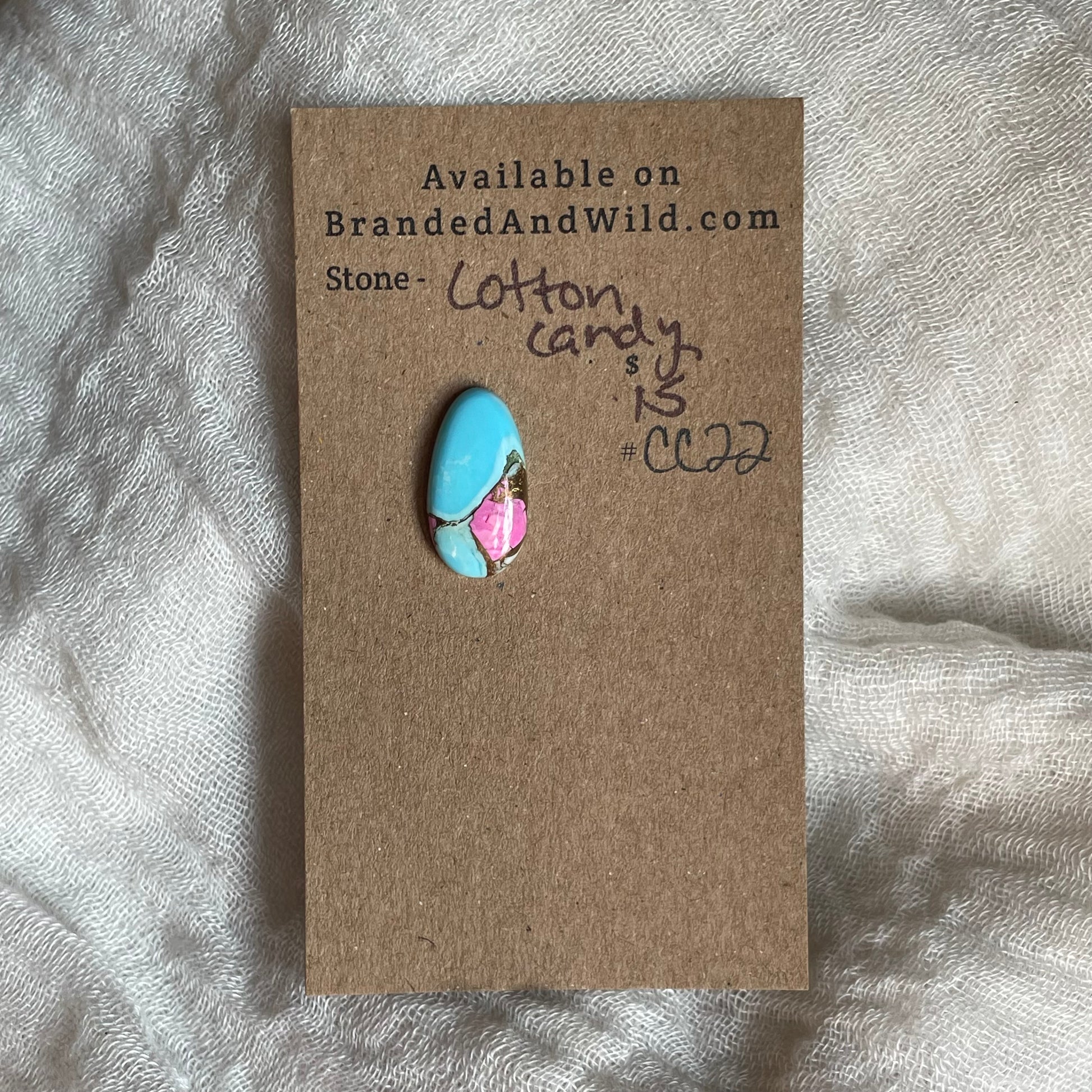 Cotton Candy Cabochon - CC22 A5238BA7-D564-47D8-ACDC-CCE04A309476 Brandedandwild.com