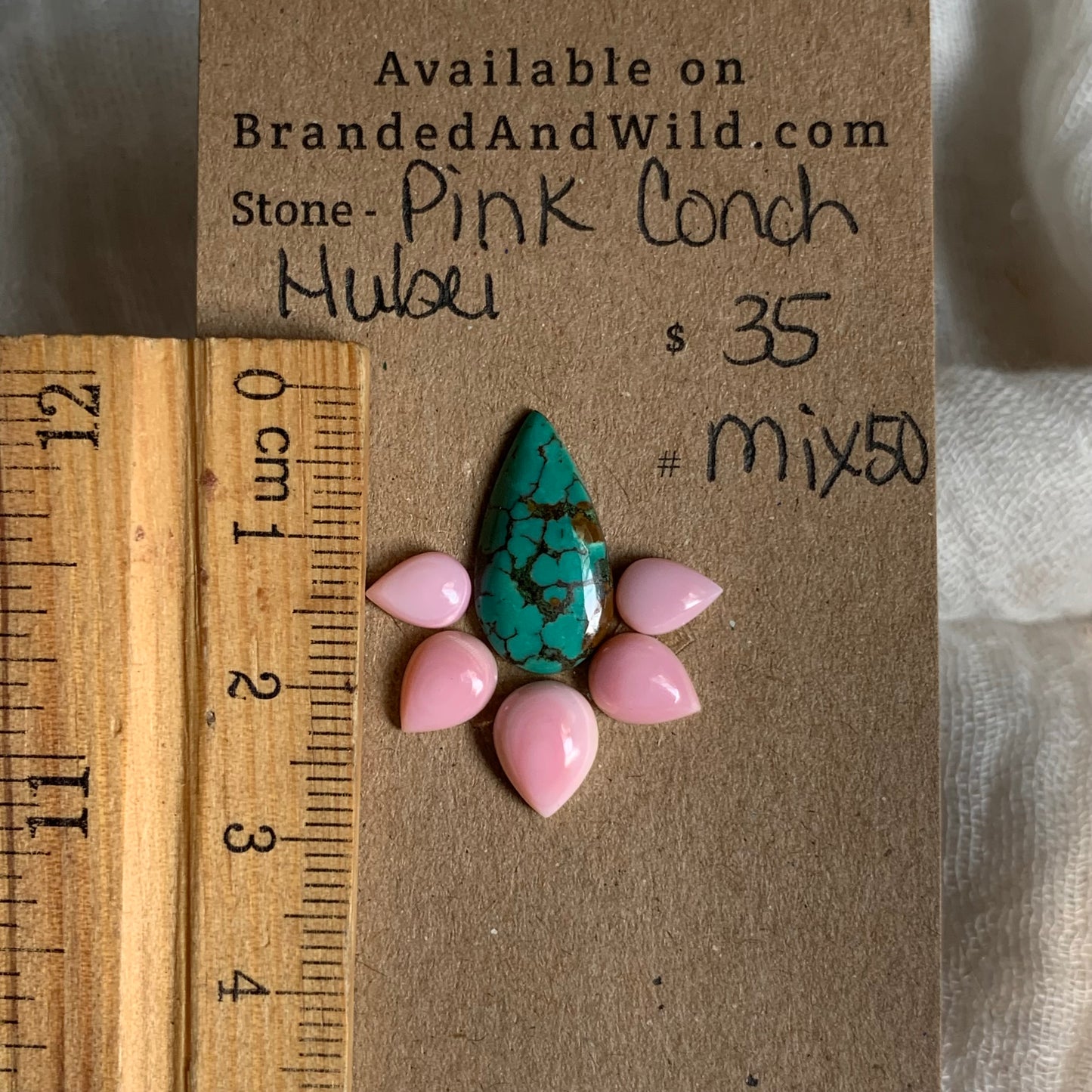 Hubei / Pink Conch Cabochon - Mix50