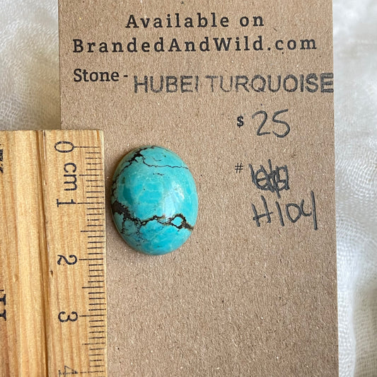 Hubei Turquoise Cabochon - H104 A53AC5AE-61D3-41C0-8801-2C12CCD6A5D4 Brandedandwild.com