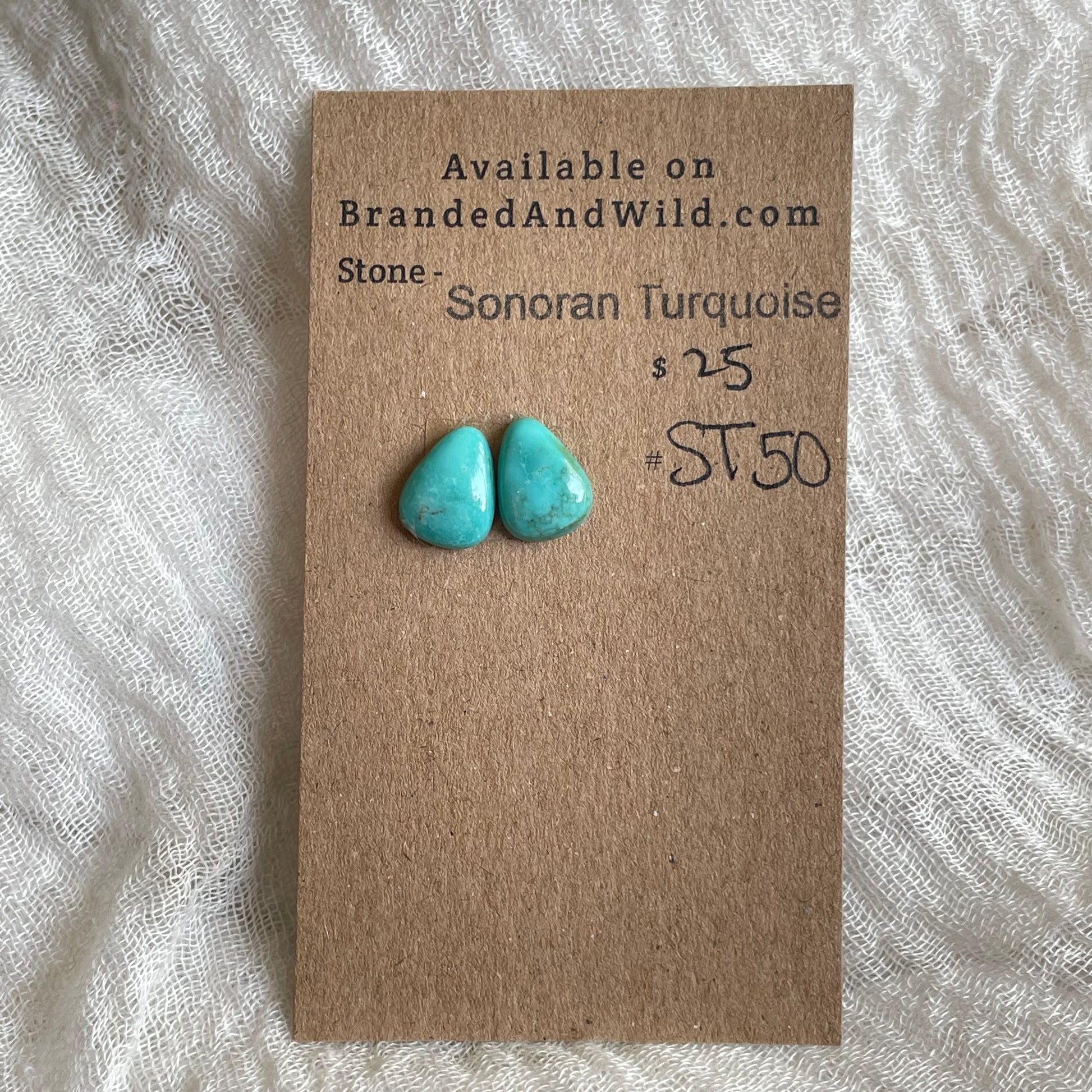 Sonoran Turquoise Cabochon - ST50 A58C6045-E5C1-4A2E-810D-692DBCEC7CCF Brandedandwild.com