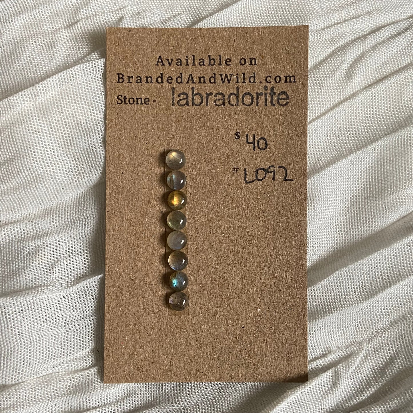 Labradorite Cabochon - L092 A58D249B-3C88-422E-B5EC-C1468505C0FC Brandedandwild.com