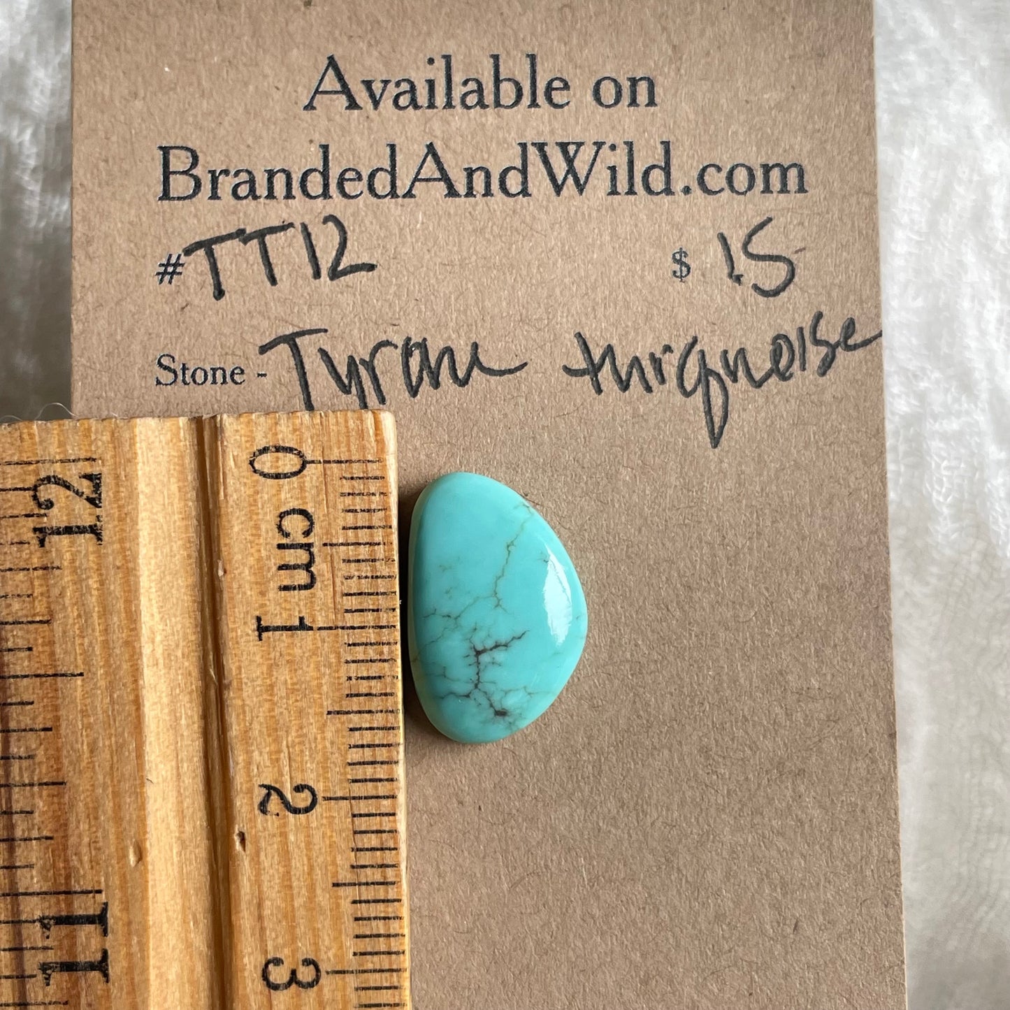 Tyrone Turquoise Cabochon - TT12 A58FC6C4-80B2-4390-A72D-589192CFEE79 Brandedandwild.com