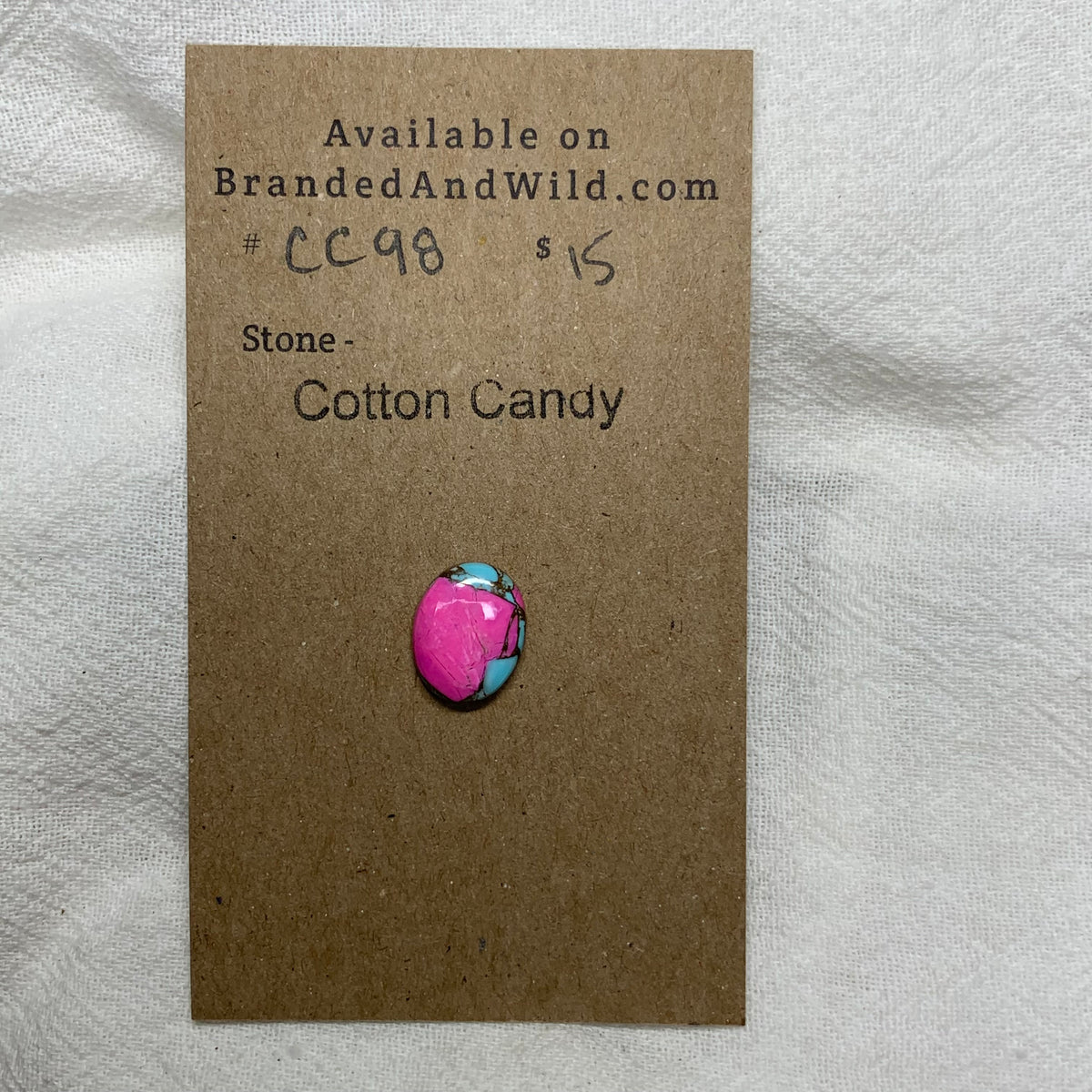 Cotton Candy Cabochon - CC98 A5A2A3C3-C66D-4315-85A9-9B9FD2B16253 Brandedandwild.com