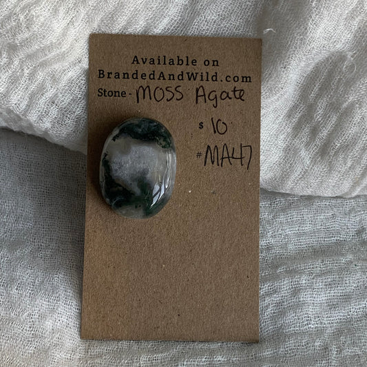 Moss Agate Cabochon - MA47