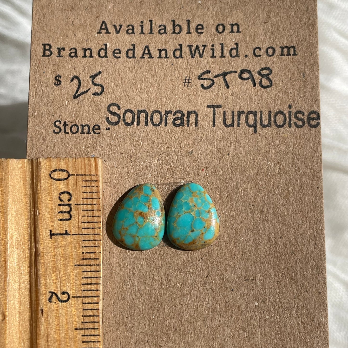 Sonoran Turquoise Cabochon - ST98 A5B0DB5A-2B8C-4F67-9700-3829E45D2389 Brandedandwild.com