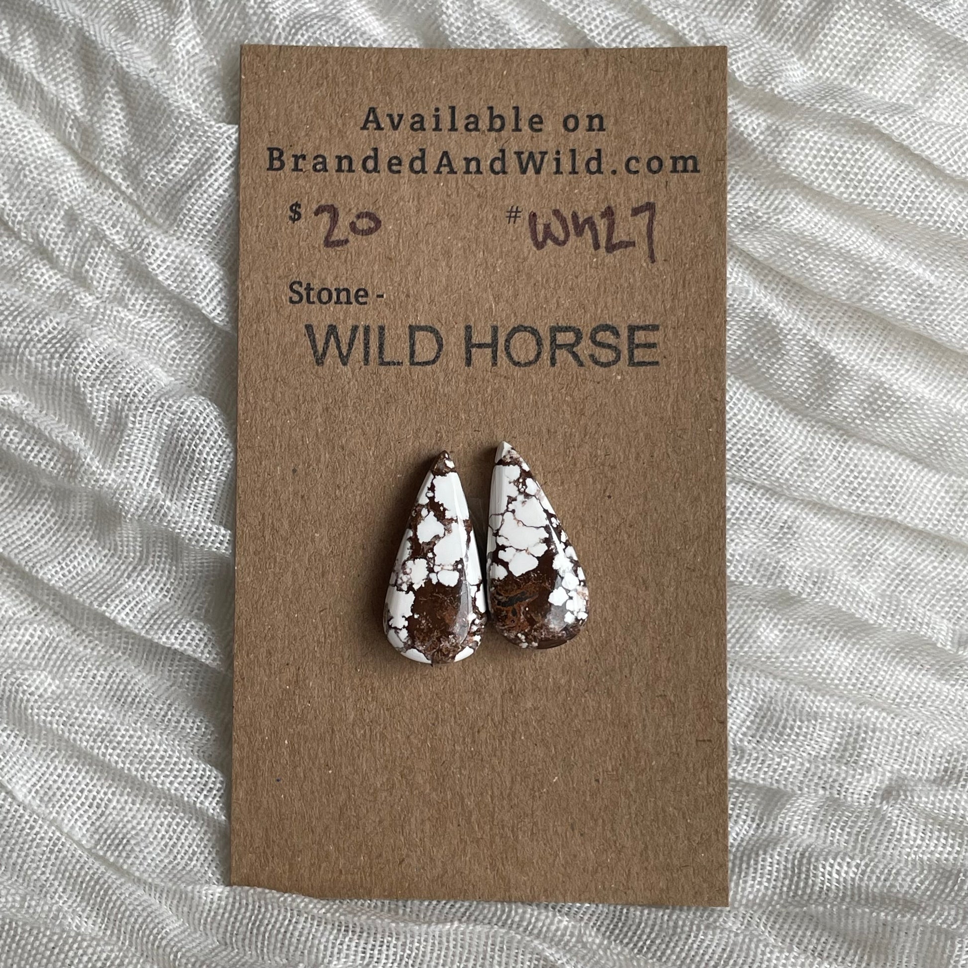 Wild Horse Cabochon - WH27 A5B27523-474F-403D-AFE3-34F24D0C7A92 Brandedandwild.com
