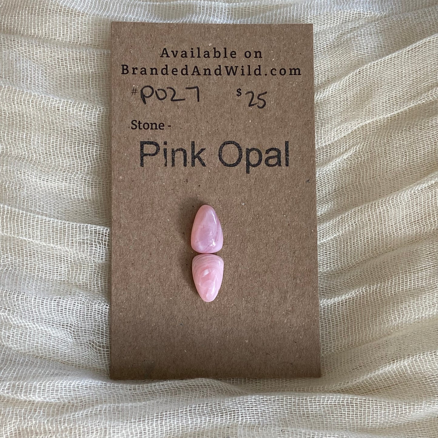 Pink Opal Cabochon - P027