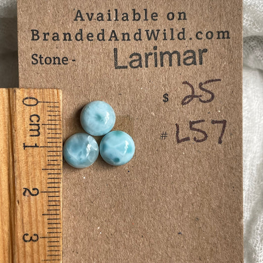 Larimar Cabochon - L57 A5E73693-59A7-4303-900C-8EF97F10C8AF Brandedandwild.com