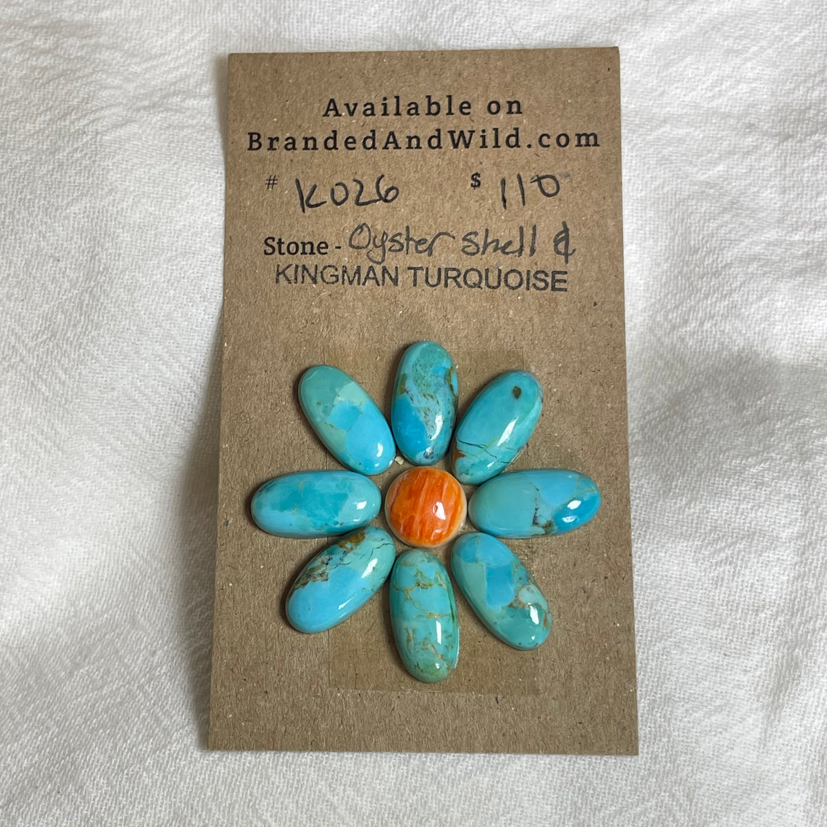 Kingman Turquoise / Oyster Shell Cabochon - KO26