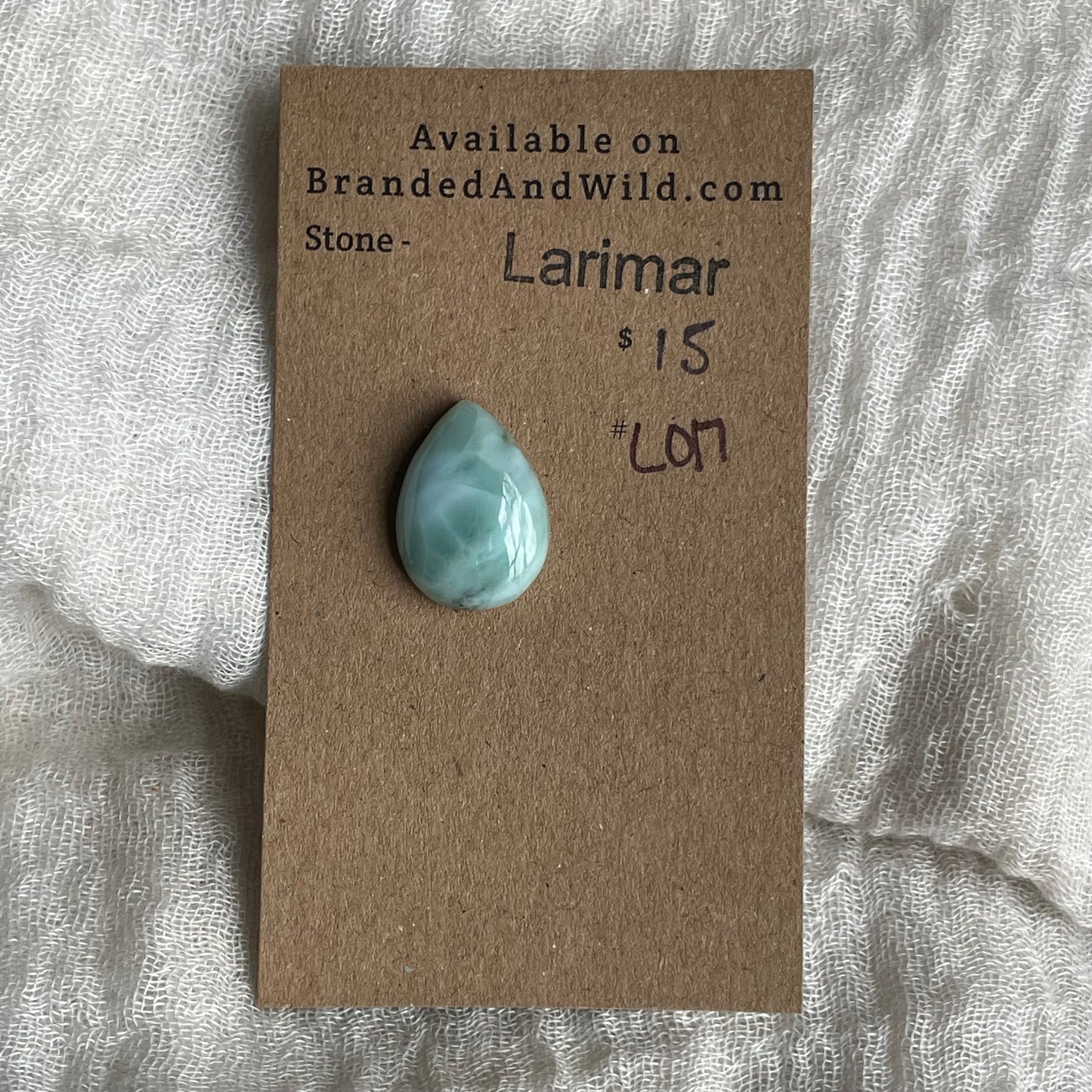 Larimar Cabochon - L17 A5F808E3-A5F0-49D6-9649-650E1A4F1652 Brandedandwild.com