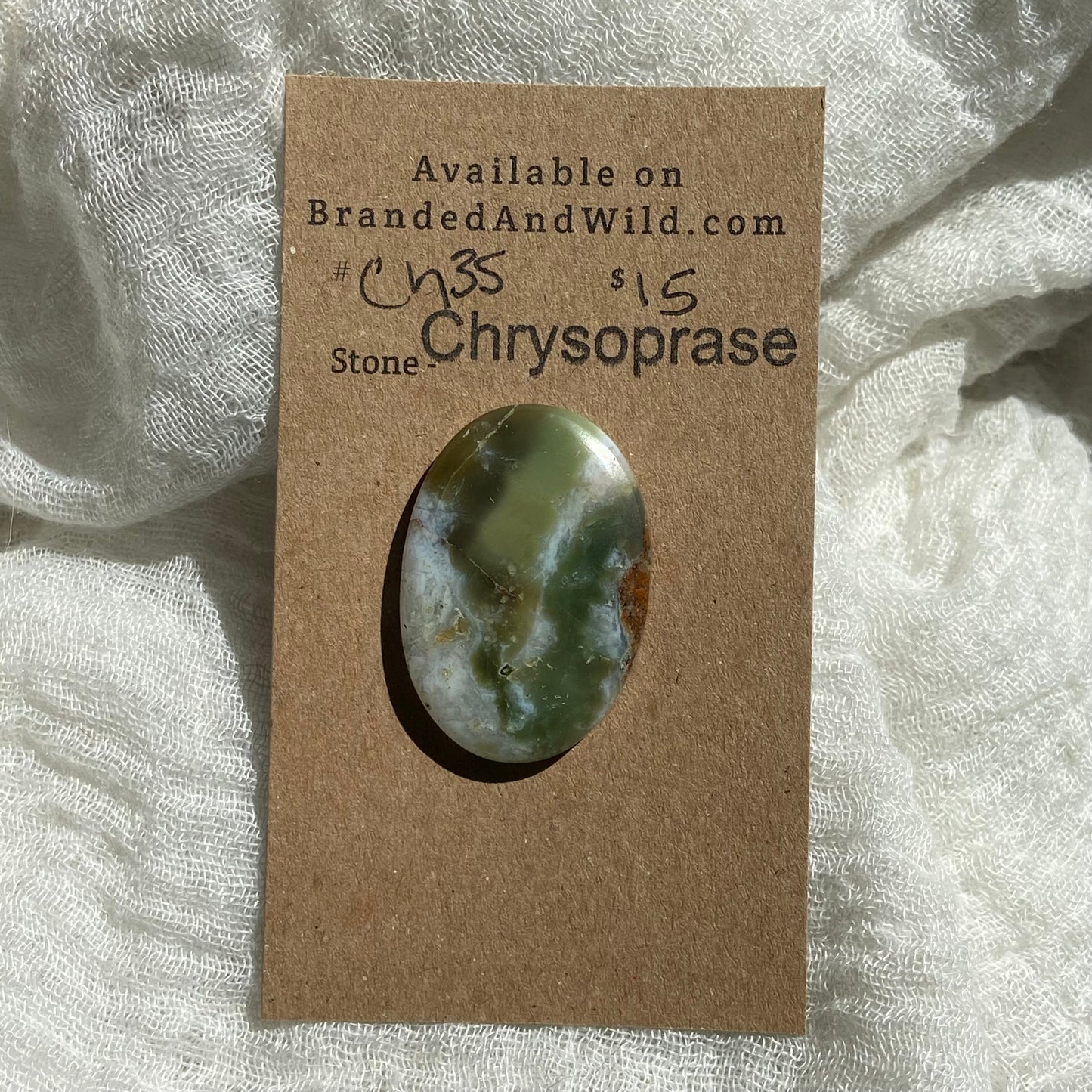 Chrysoprase Cabochon - Ch35