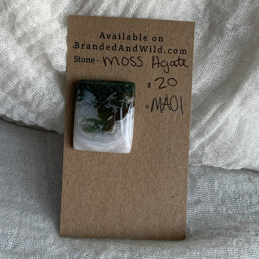 Moss Agate Cabochon - MA01