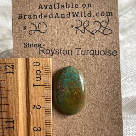 Royston Ribbon Turquoise Cabochon RR28 A628A63D-5642-4514-AE71-34A755C2FBE6 Brandedandwild.com