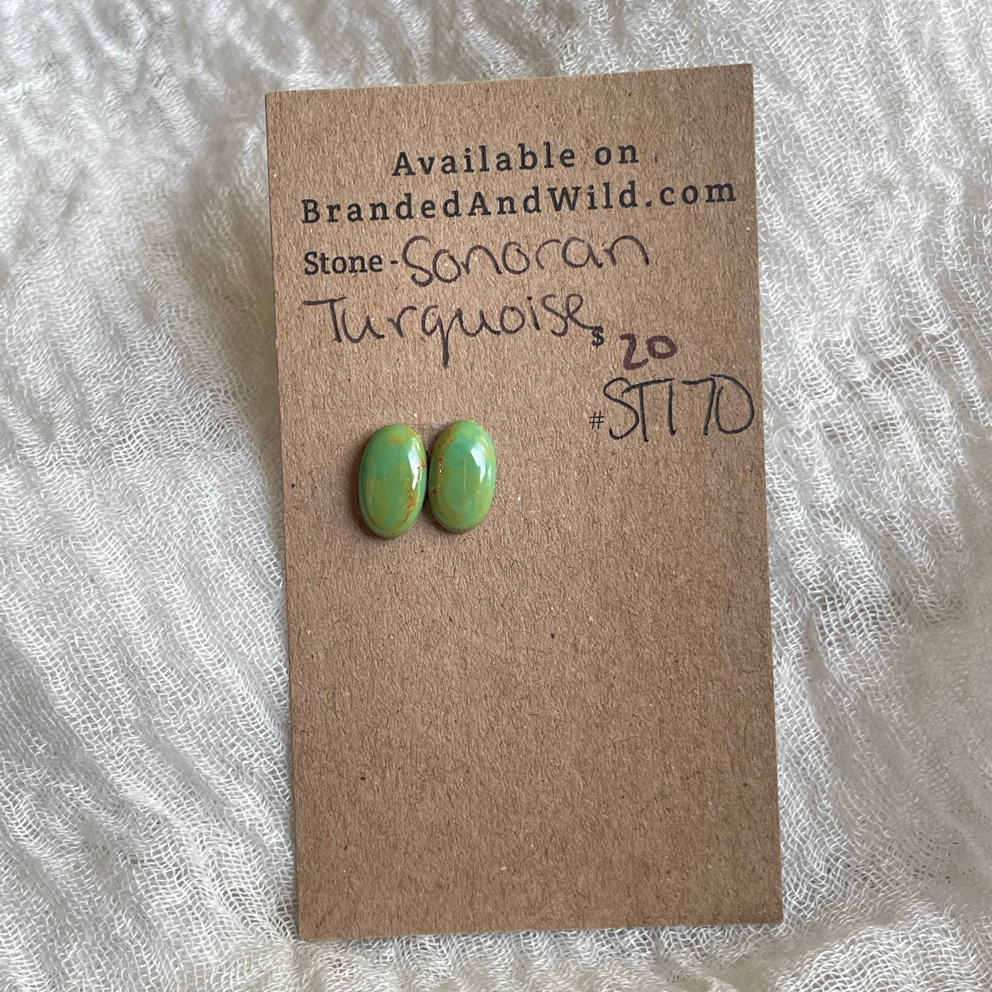 Sonoran Turquoise Cabochon - ST170 A679CC22-017A-46D4-89DE-5F910E839887 Brandedandwild.com