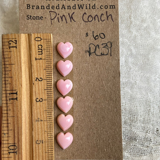 Pink Conch Cabochon - PC39 A67AD2D2-659E-4224-9087-1A5EF1B88A2C Brandedandwild.com