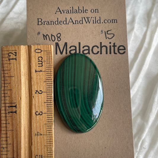 Malachite Cabochon - M08 A6A6394D-558F-4E2B-BA7C-AF3380B82693 Brandedandwild.com
