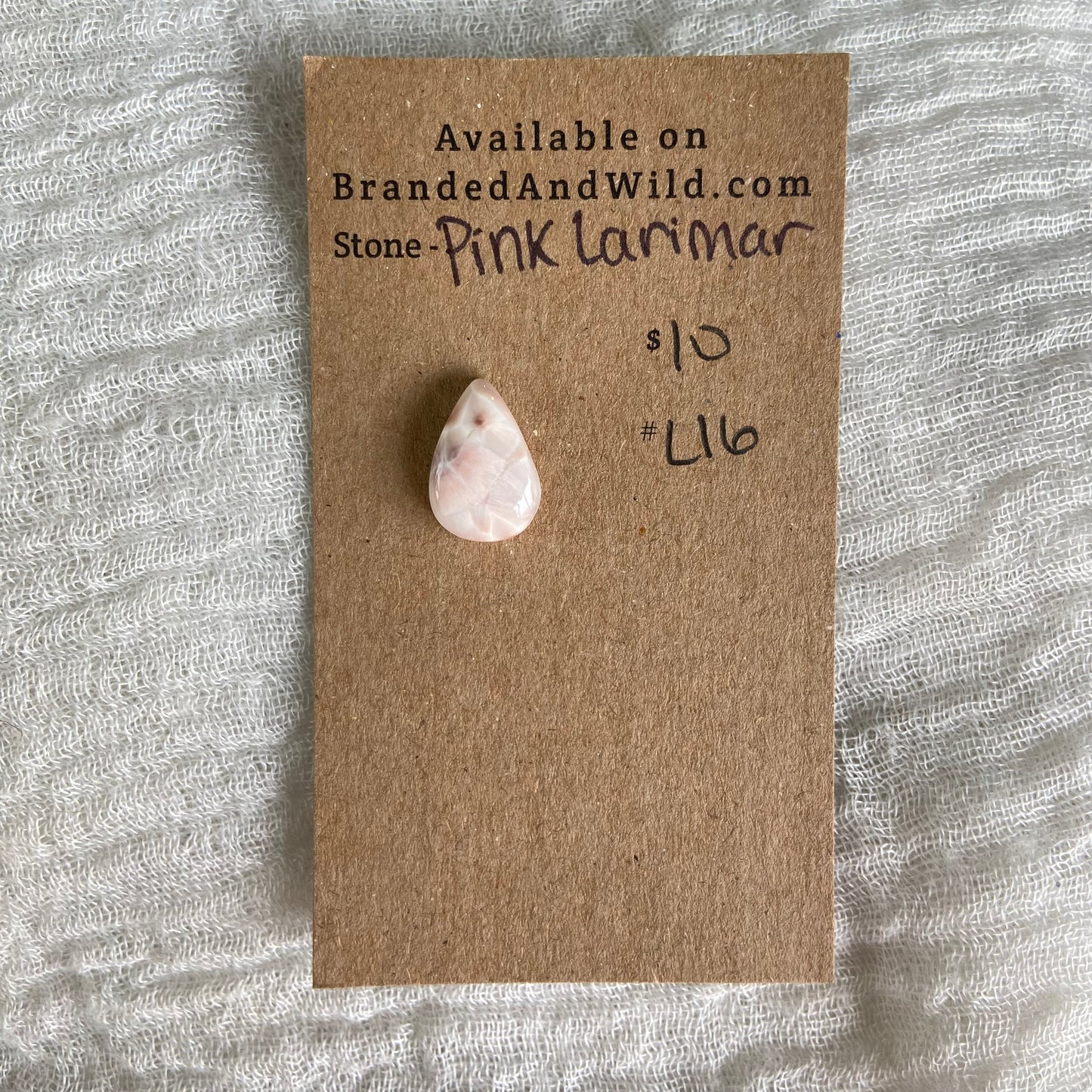 Pink Larimar Cabochon - PL16