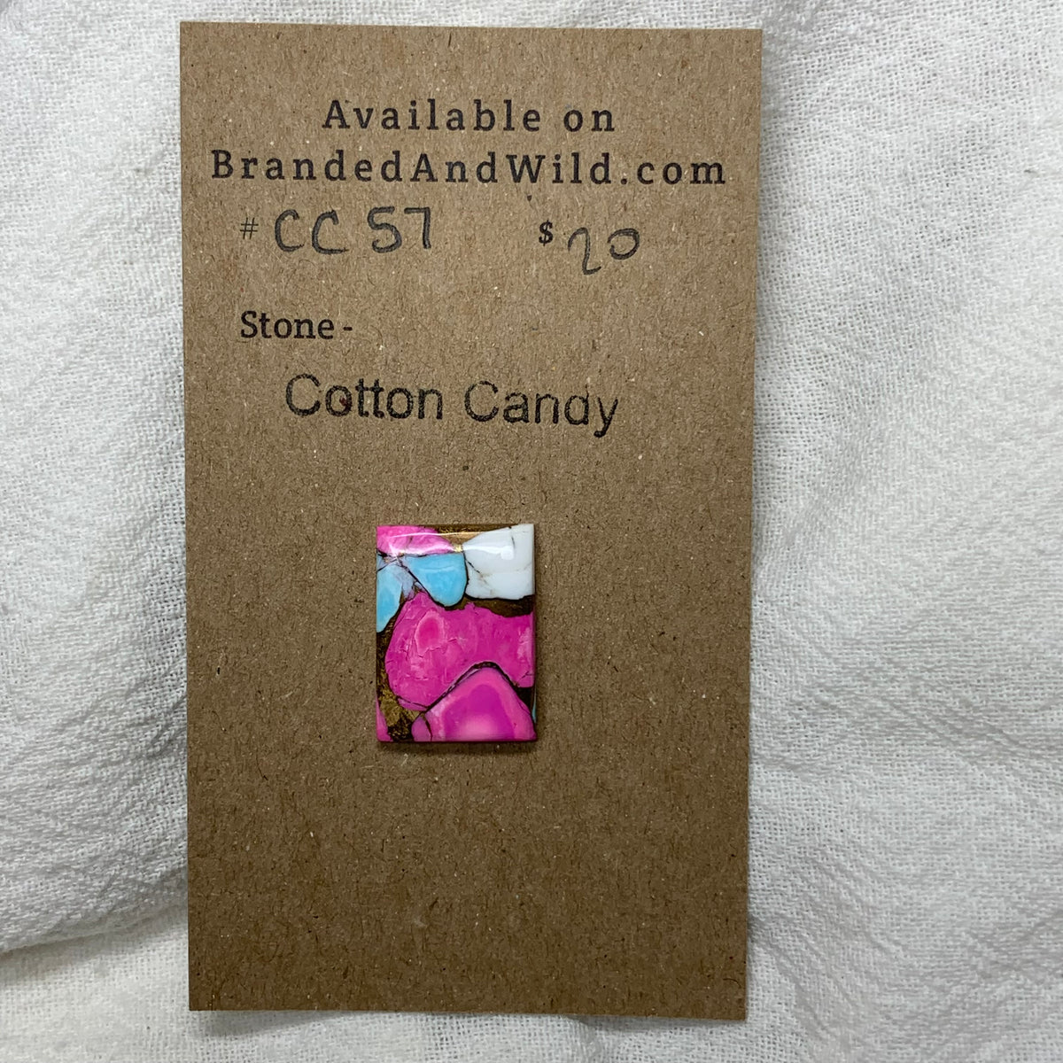 Cotton Candy Cabochon - CC57 A6C9079E-AAB2-491A-9E92-643FBBF2FB10 Brandedandwild.com