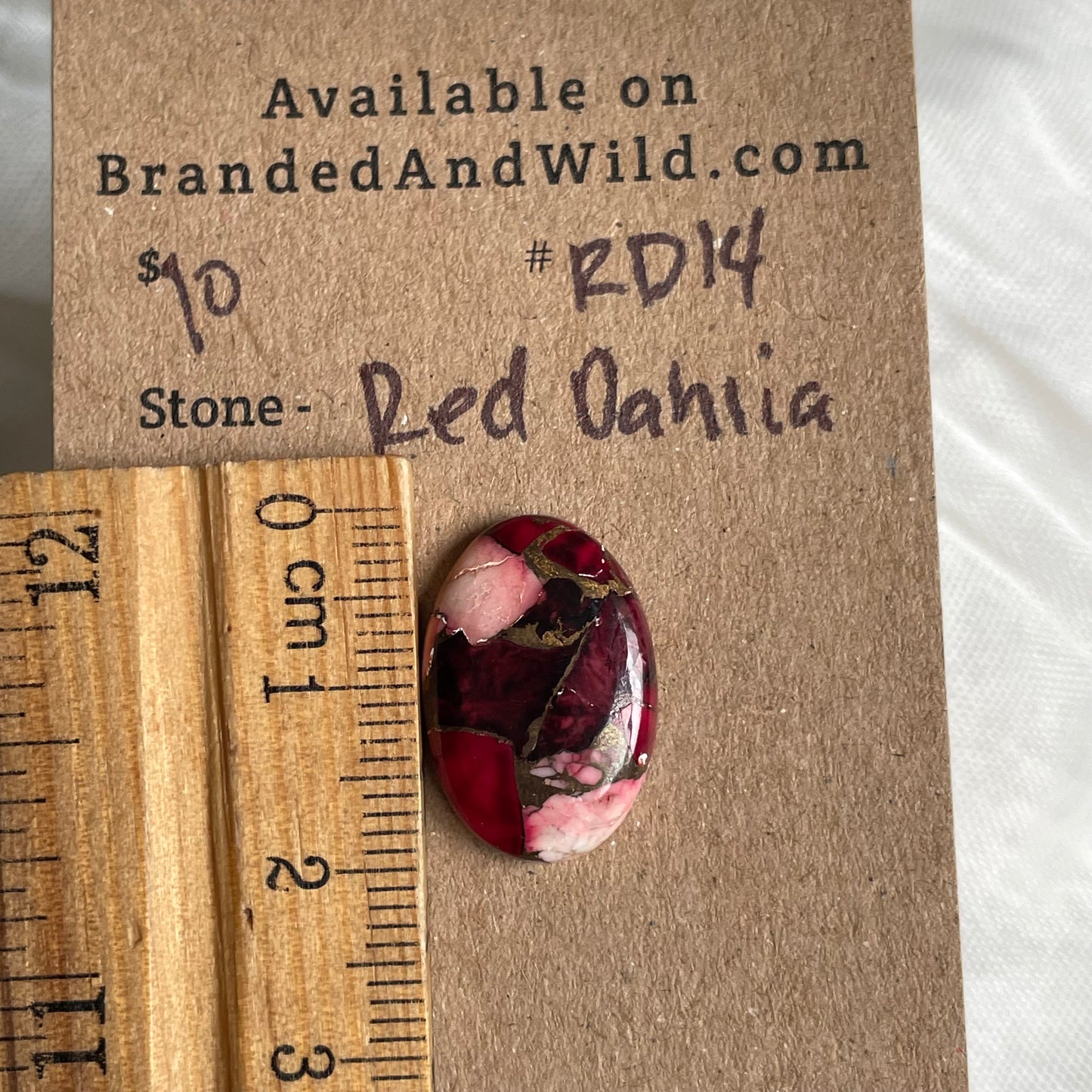 Red Dahlia Cabochon - RD14 A7000B7B-4A69-4042-B5B1-FD0452981405 Brandedandwild.com