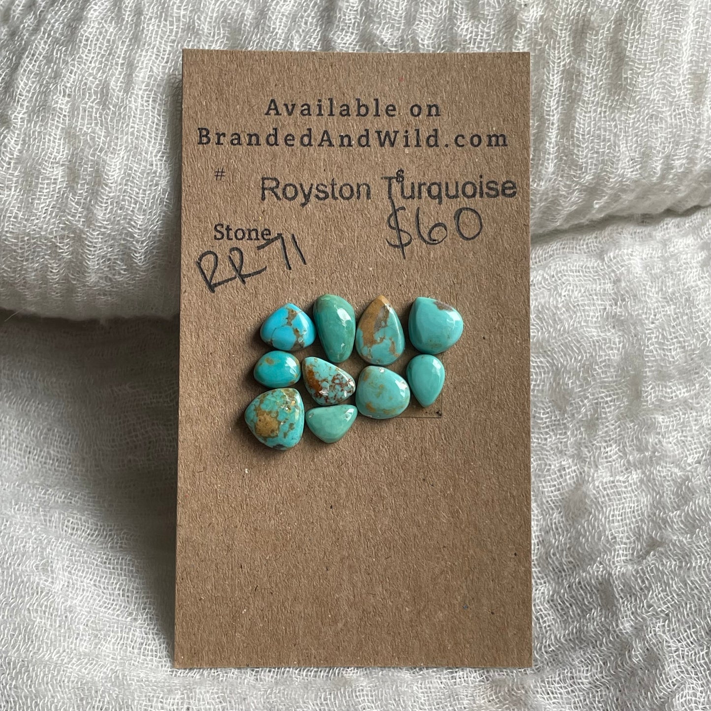 Royston Turquoise cabochon - RR71 A701381E-679F-462F-90F1-B71C559478AE Brandedandwild.com