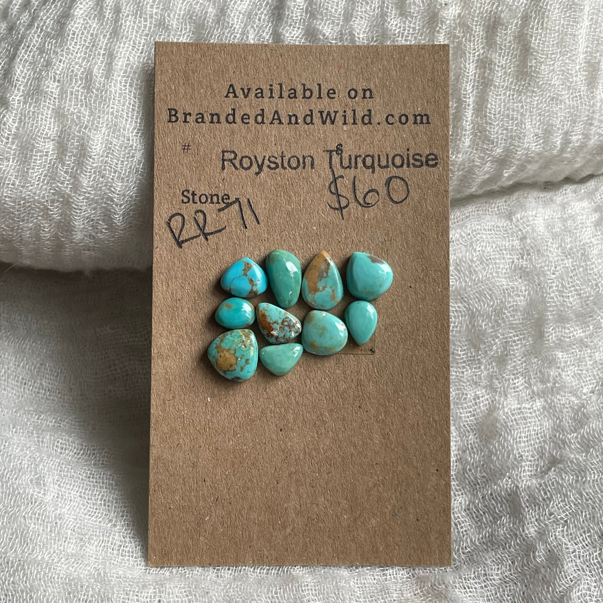 Royston Turquoise cabochon - RR71 A701381E-679F-462F-90F1-B71C559478AE Brandedandwild.com