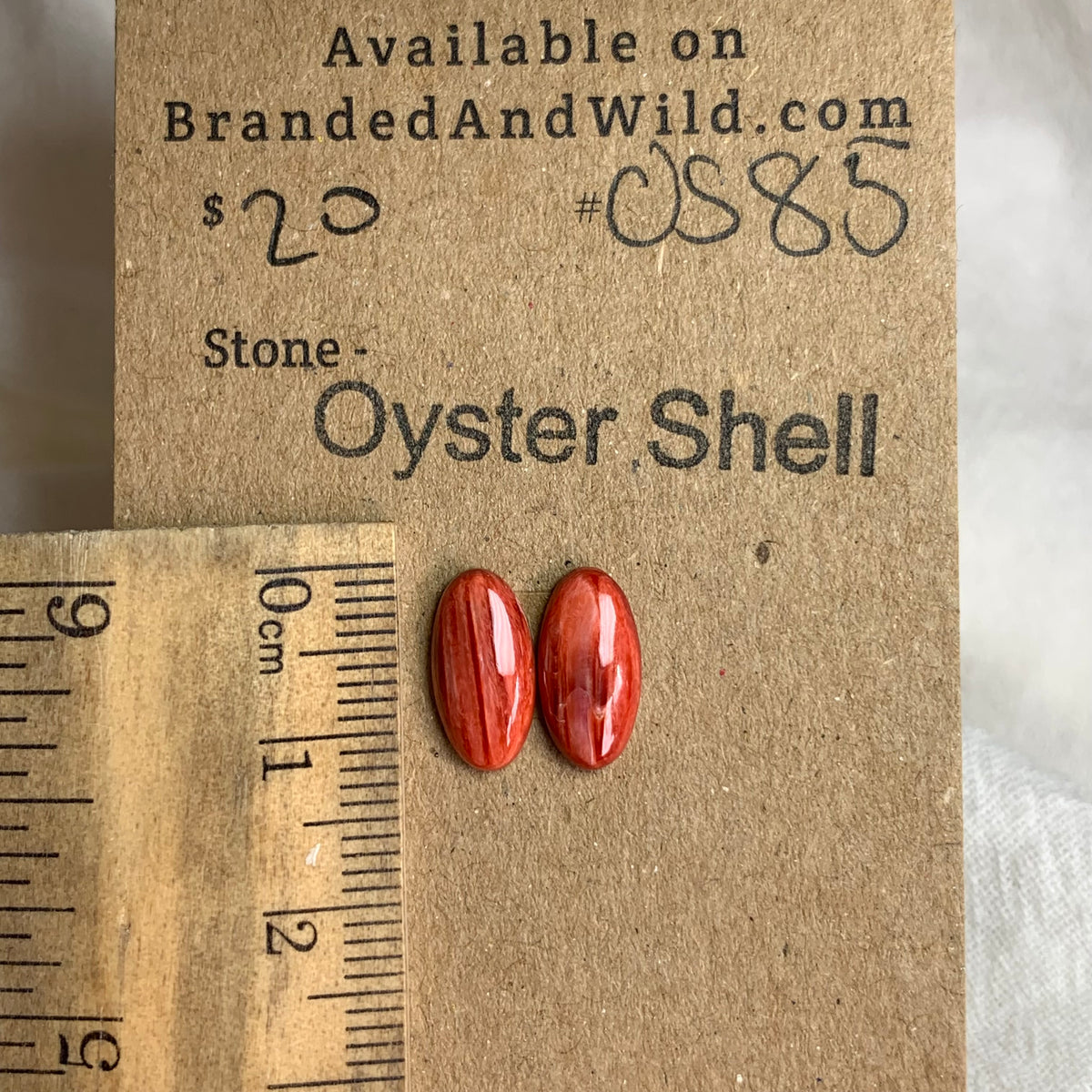 Oyster Shell Cabochon - OS85 A72FBFDC-D0E2-4E9C-8000-6180F0A8D41D Brandedandwild.com